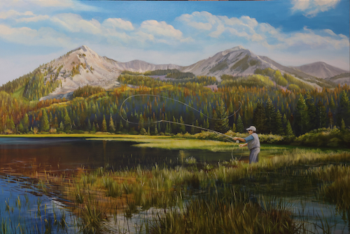 Lost Lake in Fall 24x36 $3500 at Hunter Wolff Gallery